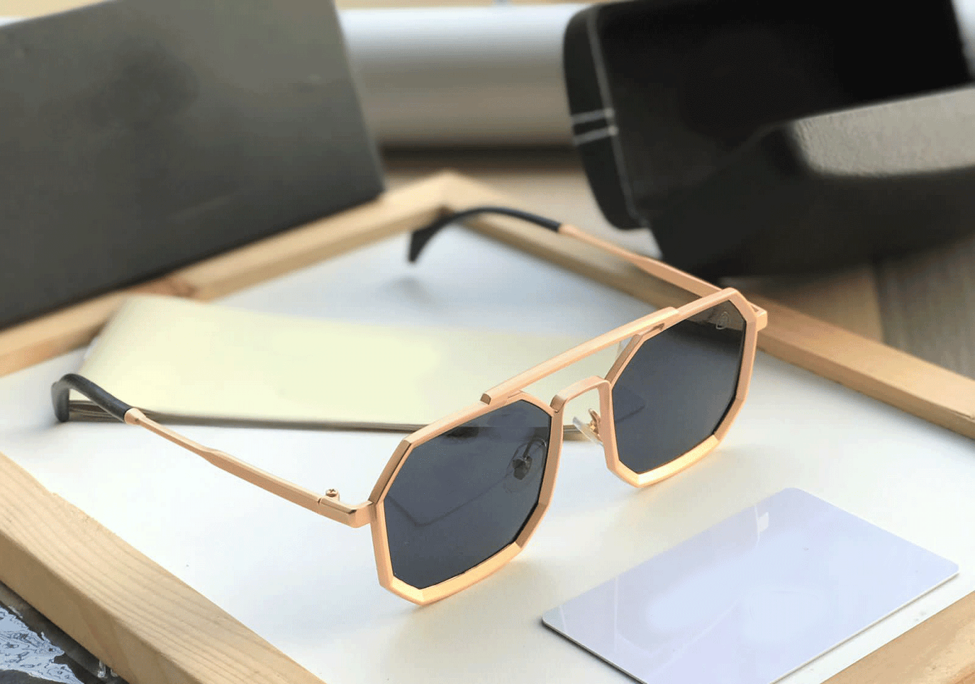 Cool Hexagon Candy Sunglasses For Unisex-Unique and Classy