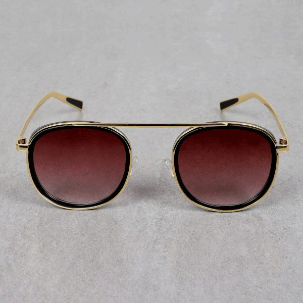 Trendy Round Brown-Gradient Sunglasses For Men And Women-Unique and Classy