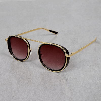 Trendy Round Brown-Gradient Sunglasses For Men And Women-Unique and Classy