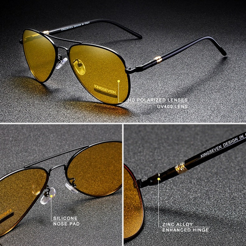 Brand Designer Polarized Night Driving Sunglasses For Men And Women-Unique and Classy