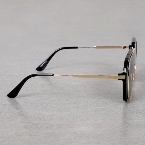 Classic Candy Oversized Gold-Black Square Sunglasses For Men And Women-Unique and Classy