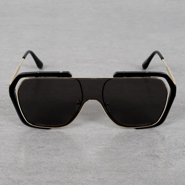 Classic Candy Oversized Gold-Black Square Sunglasses For Men And Women-Unique and Classy