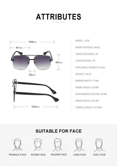 2021 Fashion Vintage Gradient Style Cool Unique Polarized Brand Designer Sunglasses For Men And Women-Unique and Classy