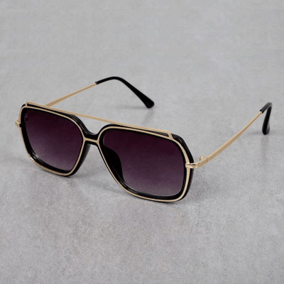 Classic Candy Oversized Black-Gradient Square Sunglasses For Men And Women-Unique and Classy