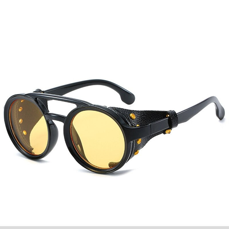 Steampunk Sunglasses Round Sunglasses With Side Shields 2021 Retro