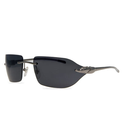 Luxury Designer Rimless Brand Sunglasses For Unisex-Unique and Classy