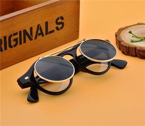 Flat Top Clam shell Round Goggles For Men And Women-Unique and Classy