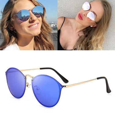 Stylish Rimless Cool Round Sunglasses For Men And Women -Unique and Classy