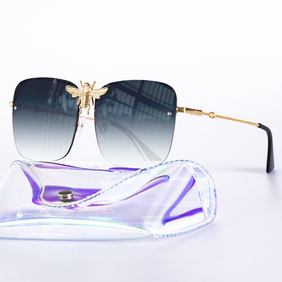 Trendy Square Bee Sunglasses For Women -Unique and Classy