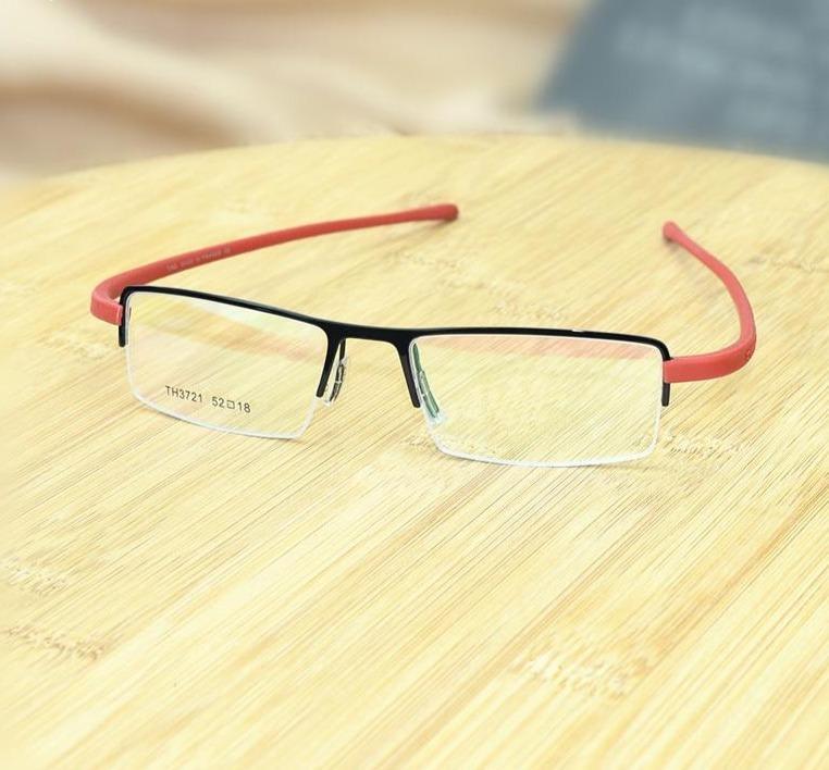 New Fashion Retro Glasses Half Rim Optical Frame Metal For Men Women - UniqueandClassy