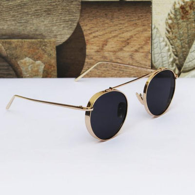 Metal Frame Round Sunglasses For Unisex-Unique and Classy