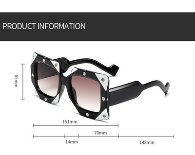 2020 Italian Big Frame Square Crystal Diamond Sunglasses For Unisex-Unique and Classy