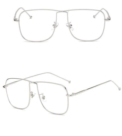 Retro Oversize Square Metal Reading glasses For Men And Women-Unique and Classy