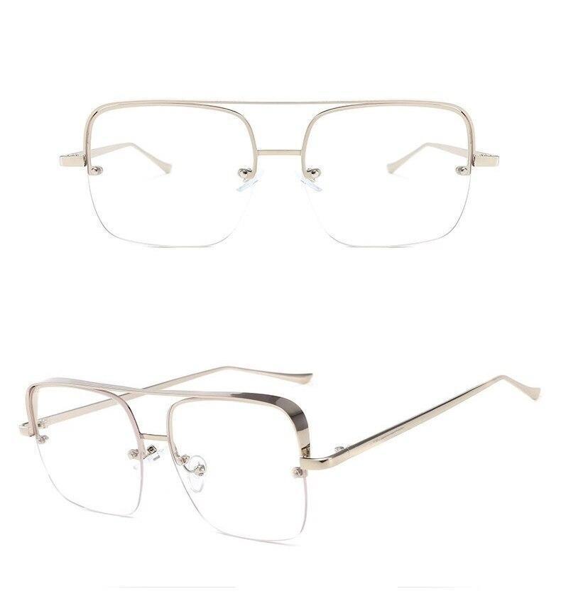 Square Glasses Frame Fashion Metal Eyewear Frame Men Women Optical - Unique and Classy