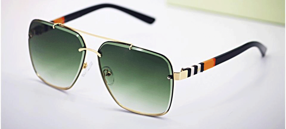 Classic Rimless Square Sunglasses For Men And Women-Unique and Classy