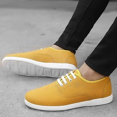 Classy Canvas Shoes In Mix Color For Men's-Unique and Classy