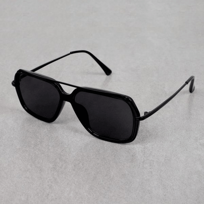 Classic Candy Oversized Black Square Sunglasses For Men And Women-Unique and Classy