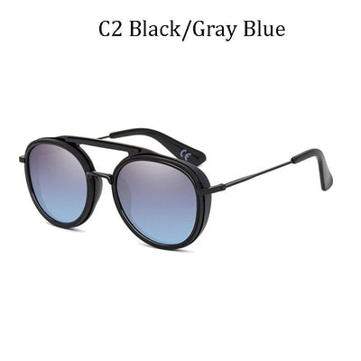 Luxury brand design Fashion Classic Style Round Gradient lens Sunglasses  -Unique and Classy