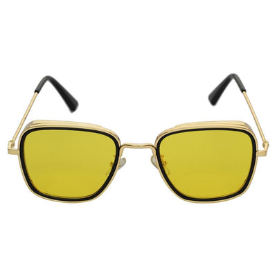 KB Yellow And Gold Premium Edition Sunglasses For Men And Women-Unique and Classy