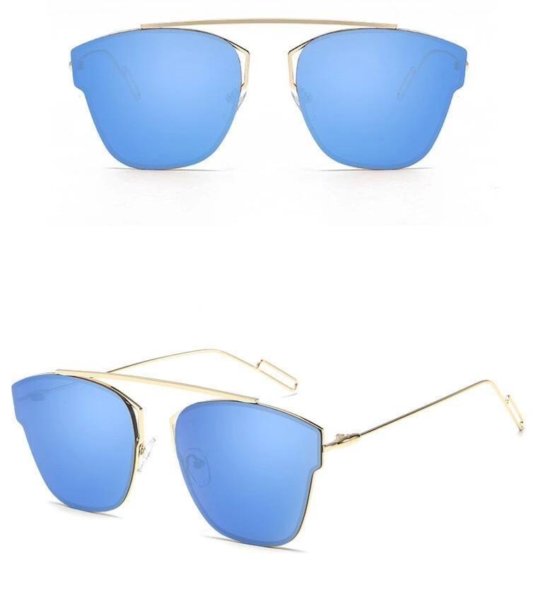 New Vintage Metal Frame Mirror Sunglasses For Men And Women -Unique and Classy