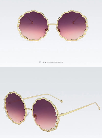 Unique Gradient Round Sunglasses For Women-Unique and Classy