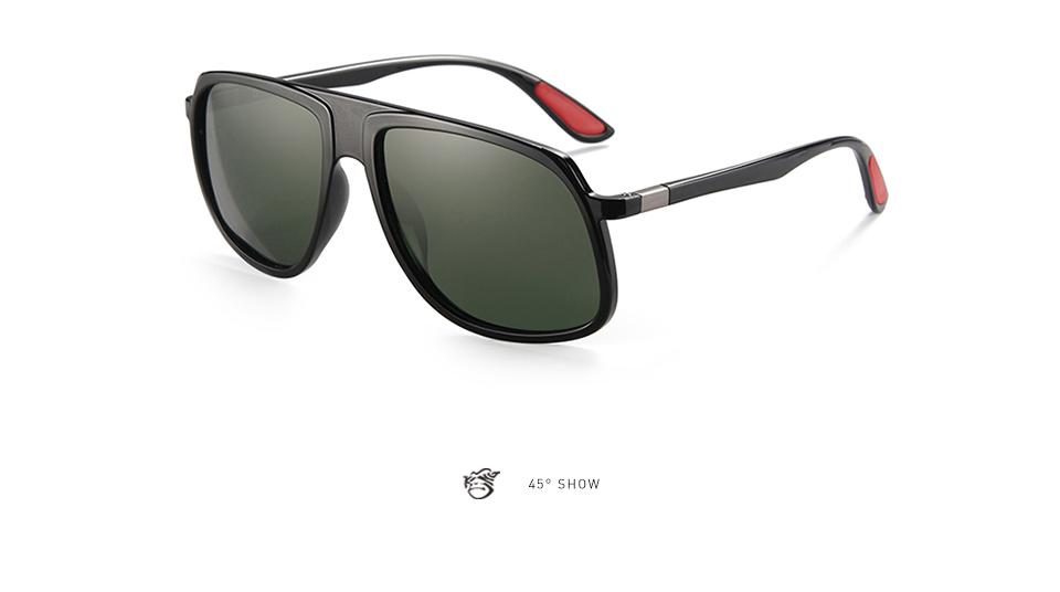 Classy Polarized Mirror Square Sunglasses For Men And Women-Unique and Classy