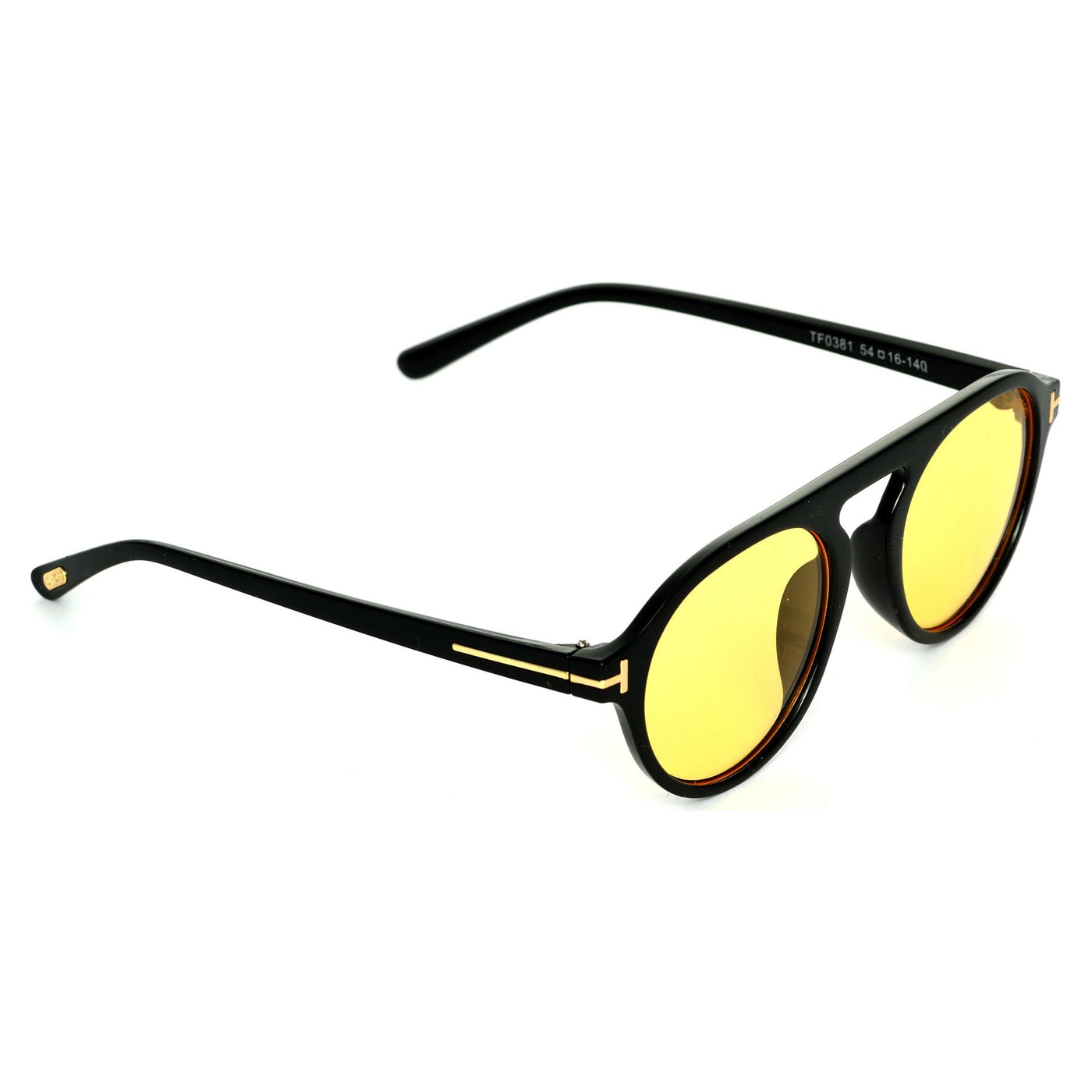 Round Yellow And Black Sunglasses For Men And Women-Unique and Classy