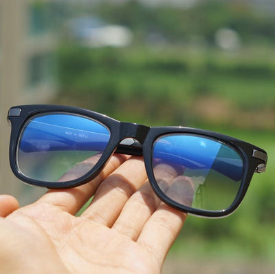 Eclipse Skyblue Retro Square Sunglasses For Men And Women-Unique and Classy