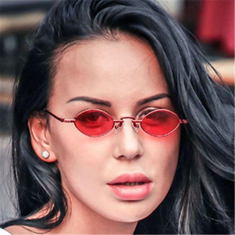 Small Oval Metal Frame Trendy Sunglasses For Men And Women-Unique and Classy