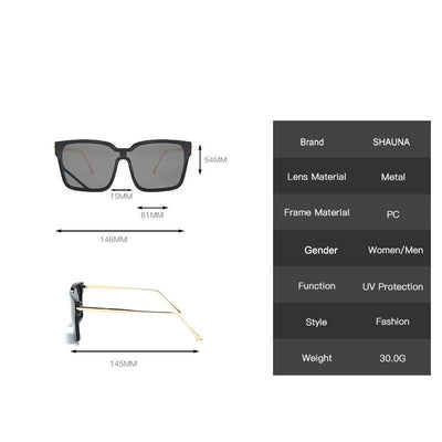 Retro One Piece Square Sunglasses For Men And Women-Unique and Classy