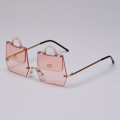 Unique Style Handbag Shape Rimless Sunglasses For Women -Unique and Classy