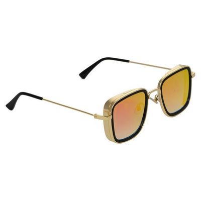 KB Shaded Pink And Gold Premium Edition Sunglassess For Men And Women-Unique and Classy