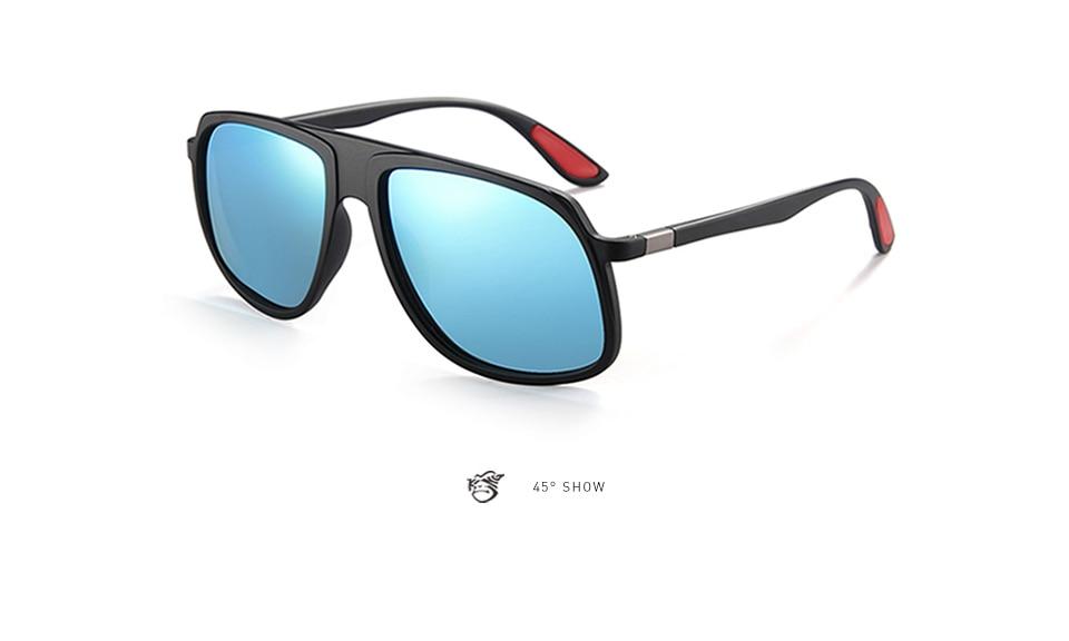 Classy Polarized Mirror Square Sunglasses For Men And Women-Unique and Classy