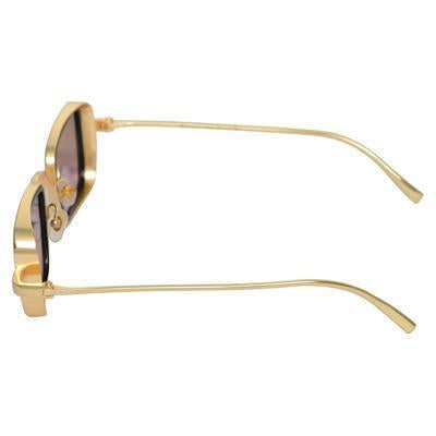 Shaded Pink And Gold Retro Square Sunglasses For Men And Women-Unique and Classy