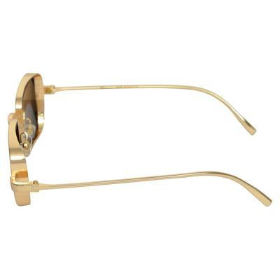 Gold And Brown Retro Square Sunglasses For Men And Women-Unique and Classy