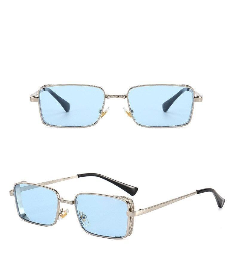 New Metal Fashion Steampunk Rectangle Sunglasses For Men And Women-Unique and Classy