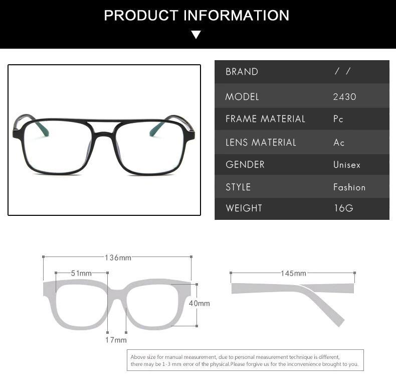 Buy Blue Light Block Glasses Square Computer Eyeglasses For Men And Women