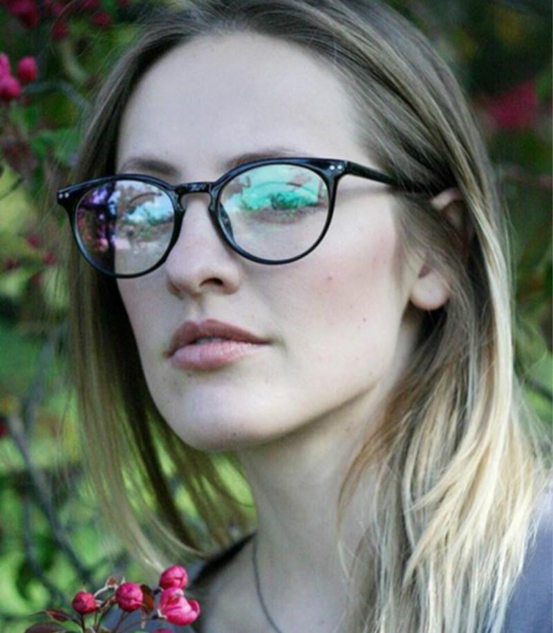 Round Vintage Clear Lens Glasses For Men And Women