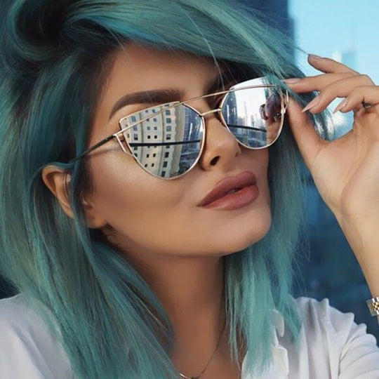 Silver sunglasses for women shop