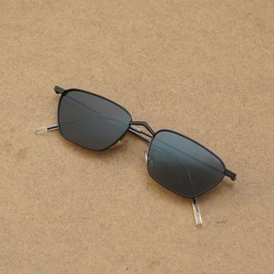 Andreas Full Black Edition Trapezoid Sunglasses For Men And Women-Unique and Classy
