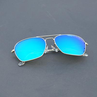 Raees Gold And Aqua Mercury Square Sunglasses For Men And Women-Unique and Classy