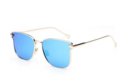 New Stylish Metal Square Mirror Sunglasses For Women-Unique and Classy