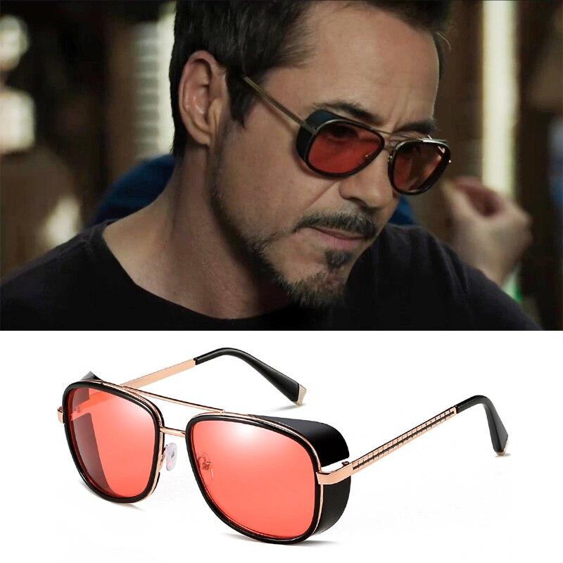 Tony Stark Retro Iron Man 3 Sunglasses Transparent For Men -Unique and Classy Store Store