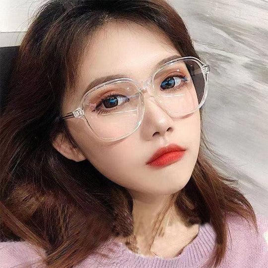 Girl Stylish Transparent Glasses Stylish Round Transparent Glasses