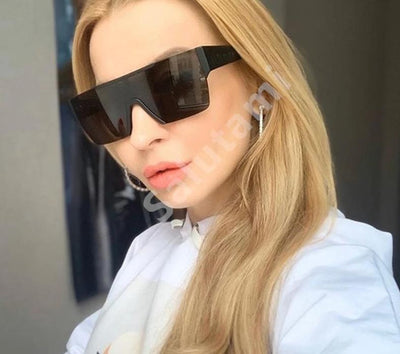 Stylish Oversized Rimless One Piece Square Sunglasses For Men And Women-Unique and Classy