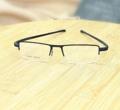 New Fashion Retro Glasses Half Rim Optical Frame Metal For Men Women - UniqueandClassy