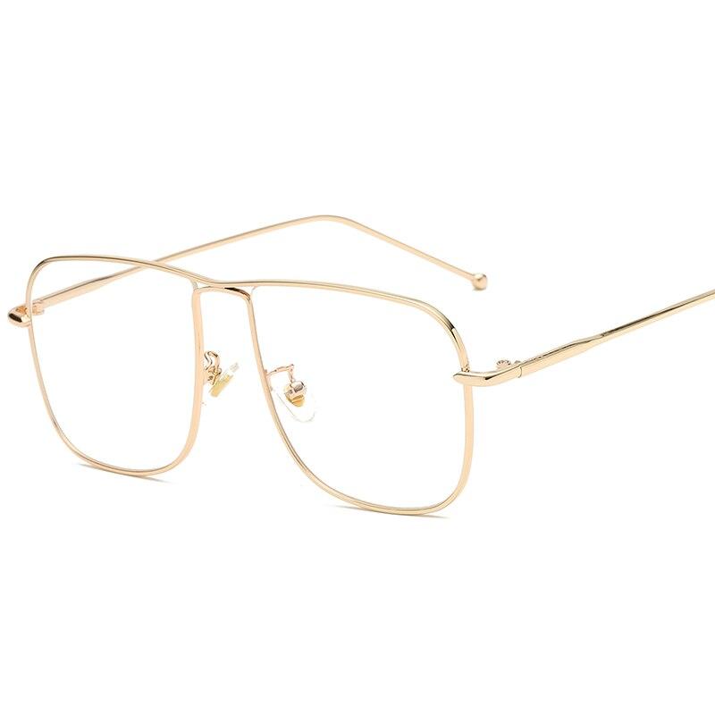 Retro Oversize Square Metal Reading glasses For Men And Women