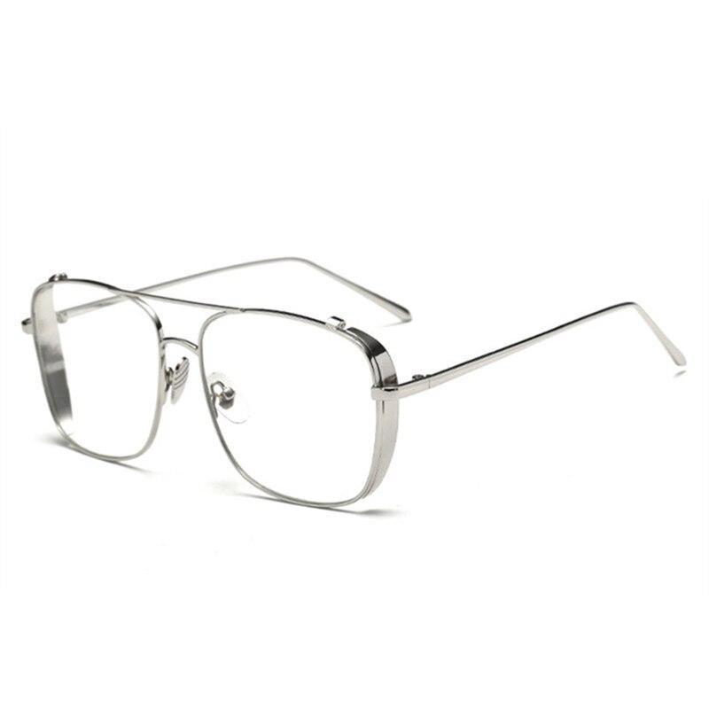Optical Alloy Glasses Frame Women Men Oversized Transparent