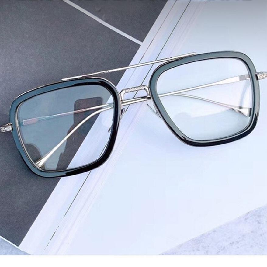 Buy Anti-blue Light Square Tony Stark Eyeglasses For Men And Women