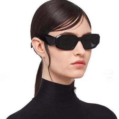 Fashion Style Rectangle Acetate Frame Sunglasses For Unisex-Unique and Classy